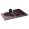 Dacasso Dark Brown Bonded Leather 5-Piece Desk Set DF-3602 - alternate 1